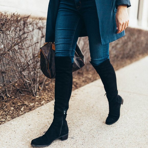 NEW Stuart Weitzman Allserve Over-the-Knee Boots - Picture 3 of 16